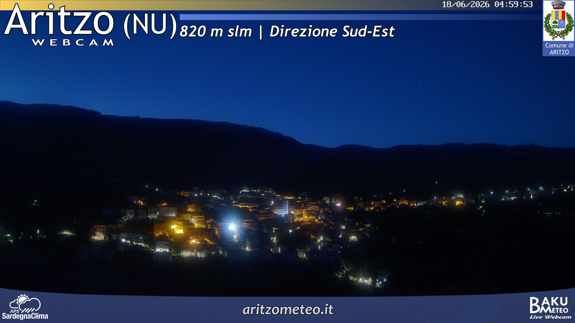 time-lapse frame, Aritzo webcam