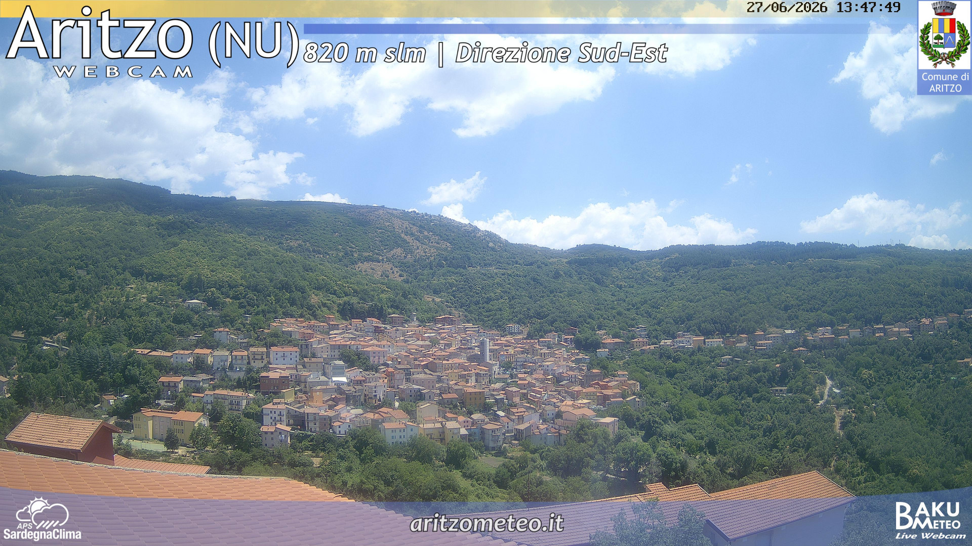 time-lapse frame, Aritzo webcam