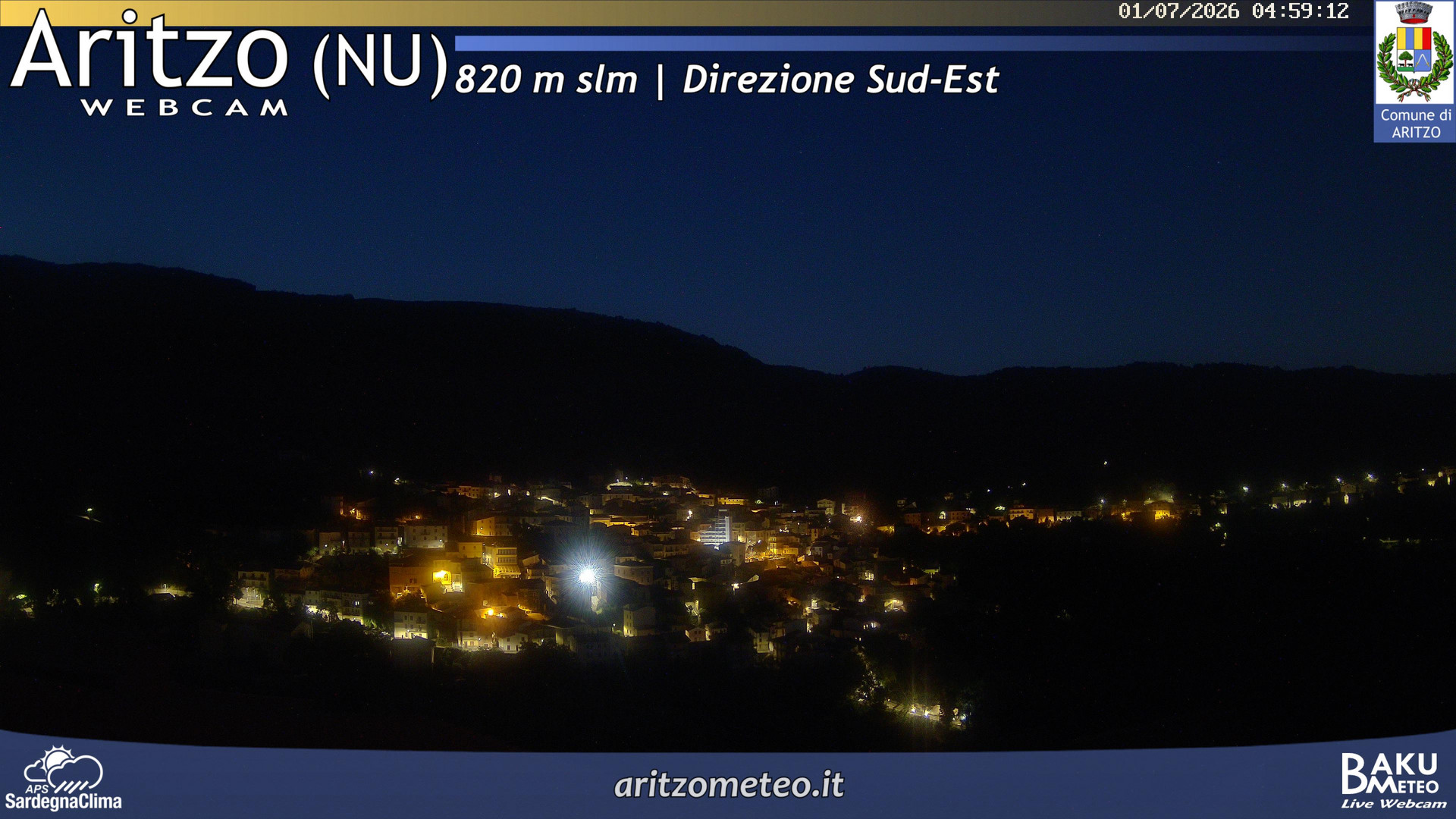 time-lapse frame, Aritzo webcam