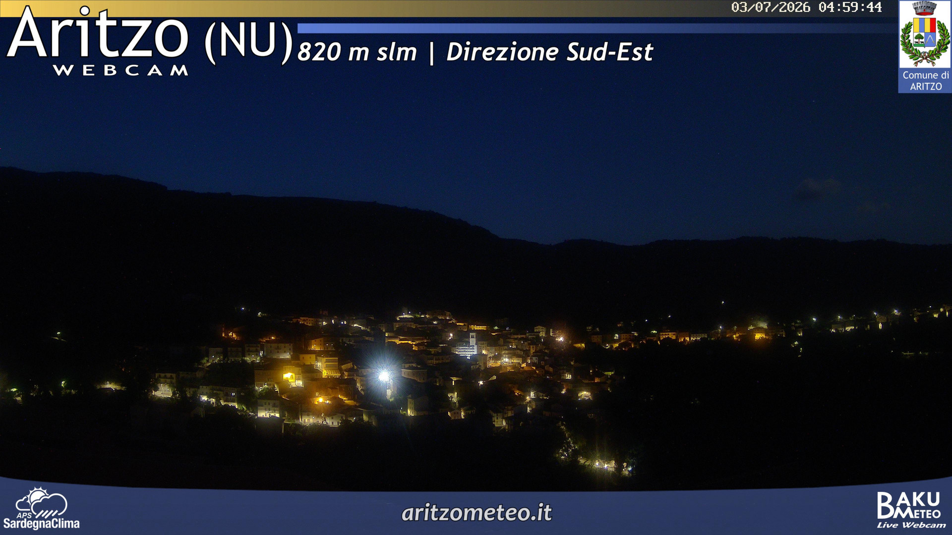 time-lapse frame, Aritzo webcam
