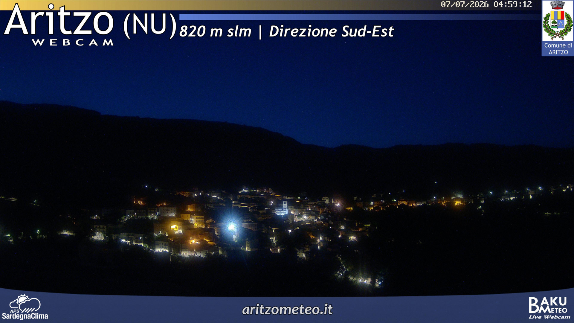 time-lapse frame, Aritzo webcam