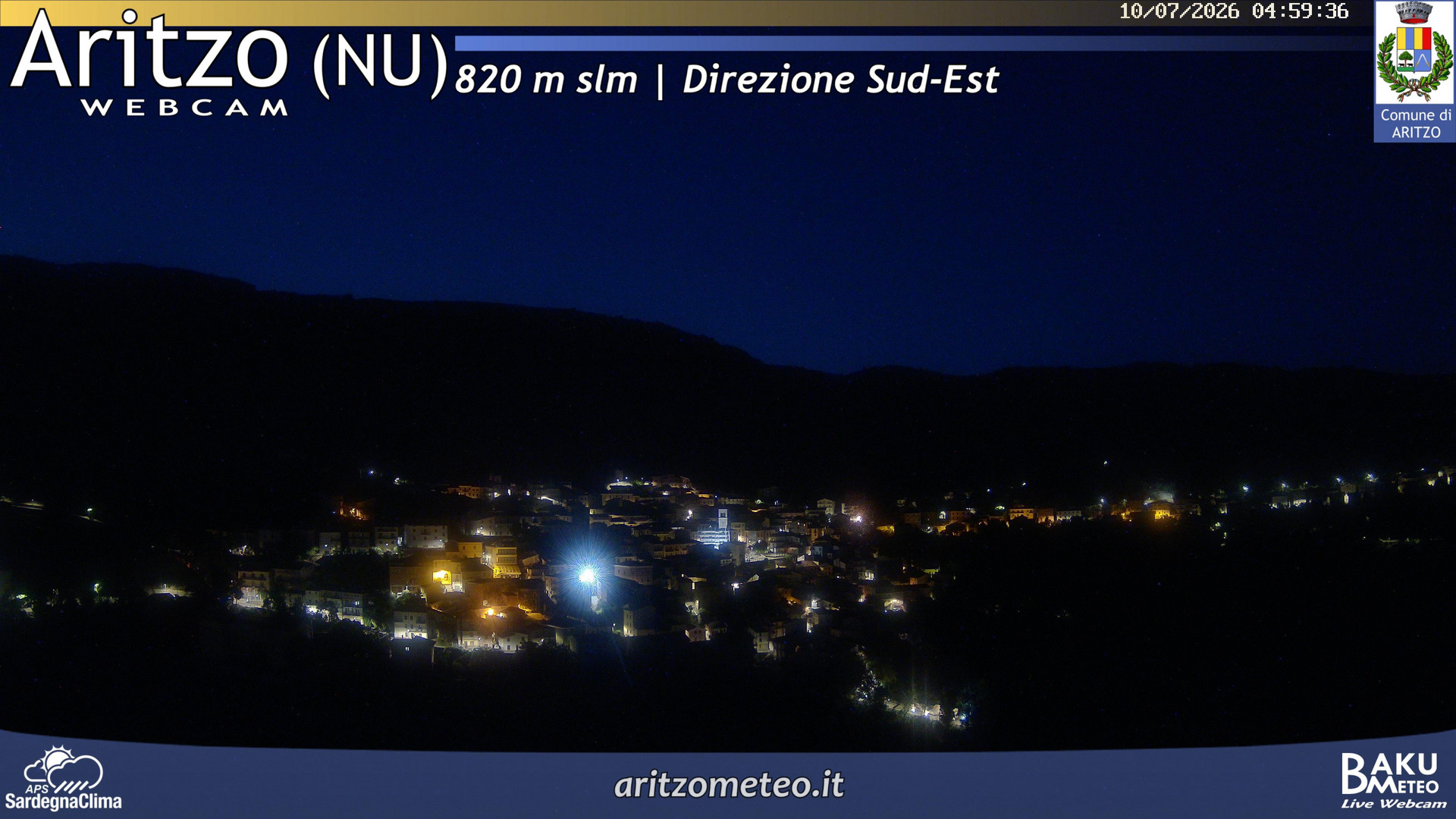 time-lapse frame, Aritzo webcam