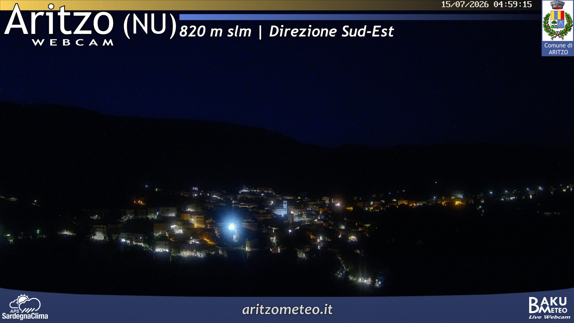 time-lapse frame, Aritzo webcam