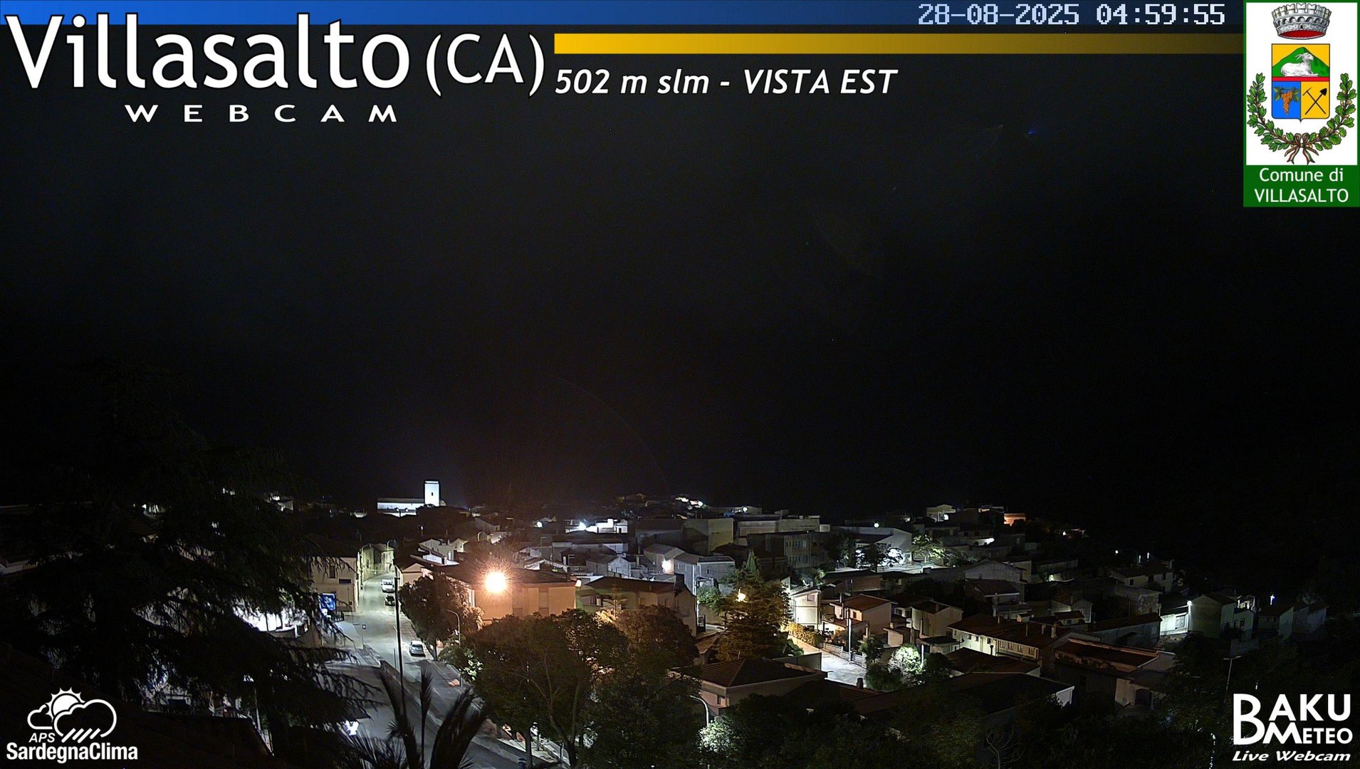 time-lapse frame, Villasalto Comune webcam