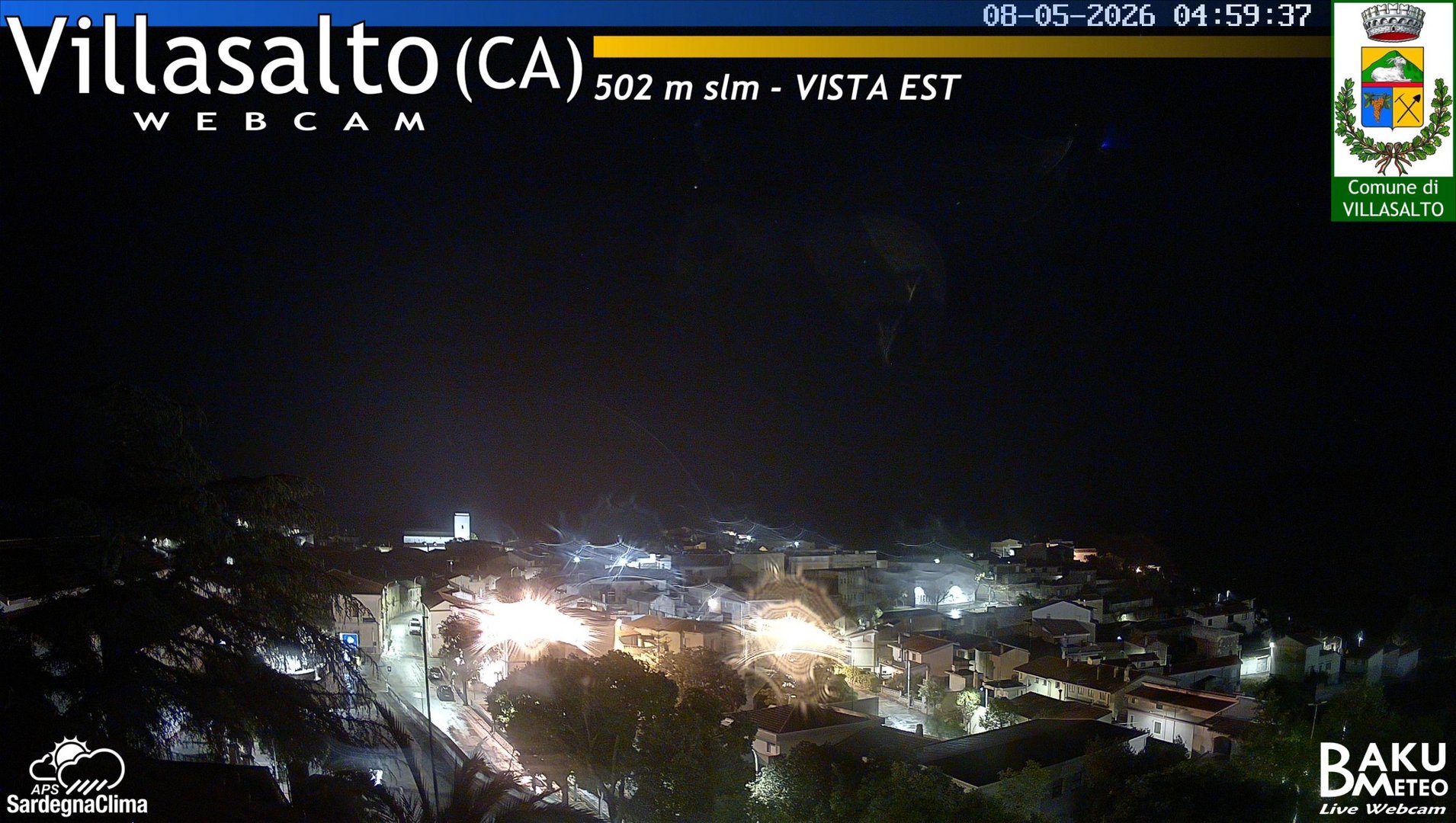 time-lapse frame, Villasalto Comune webcam