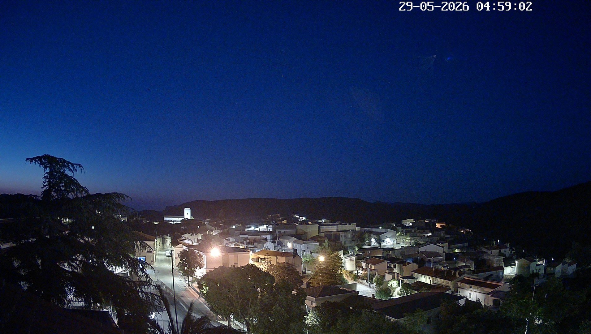 time-lapse frame, Villasalto Comune webcam