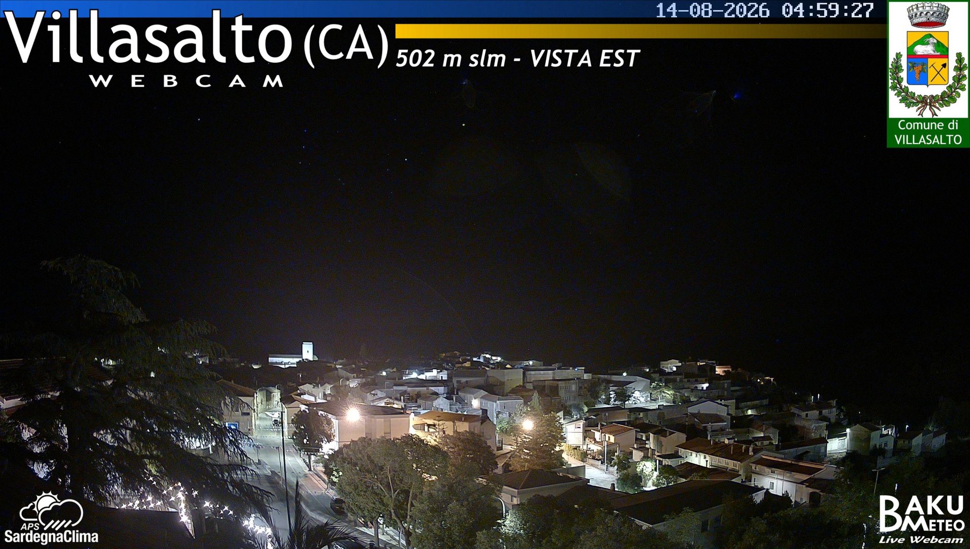 time-lapse frame, Villasalto Comune webcam