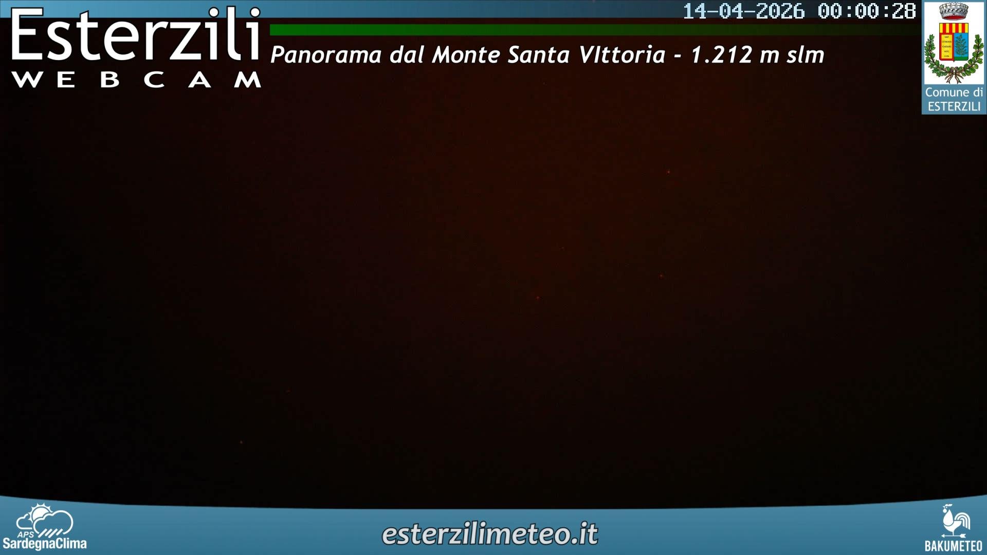 time-lapse frame, Monte Santa Vittoria webcam