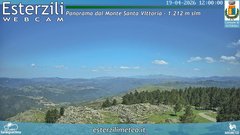 view from Monte Santa Vittoria on 2026-04-19