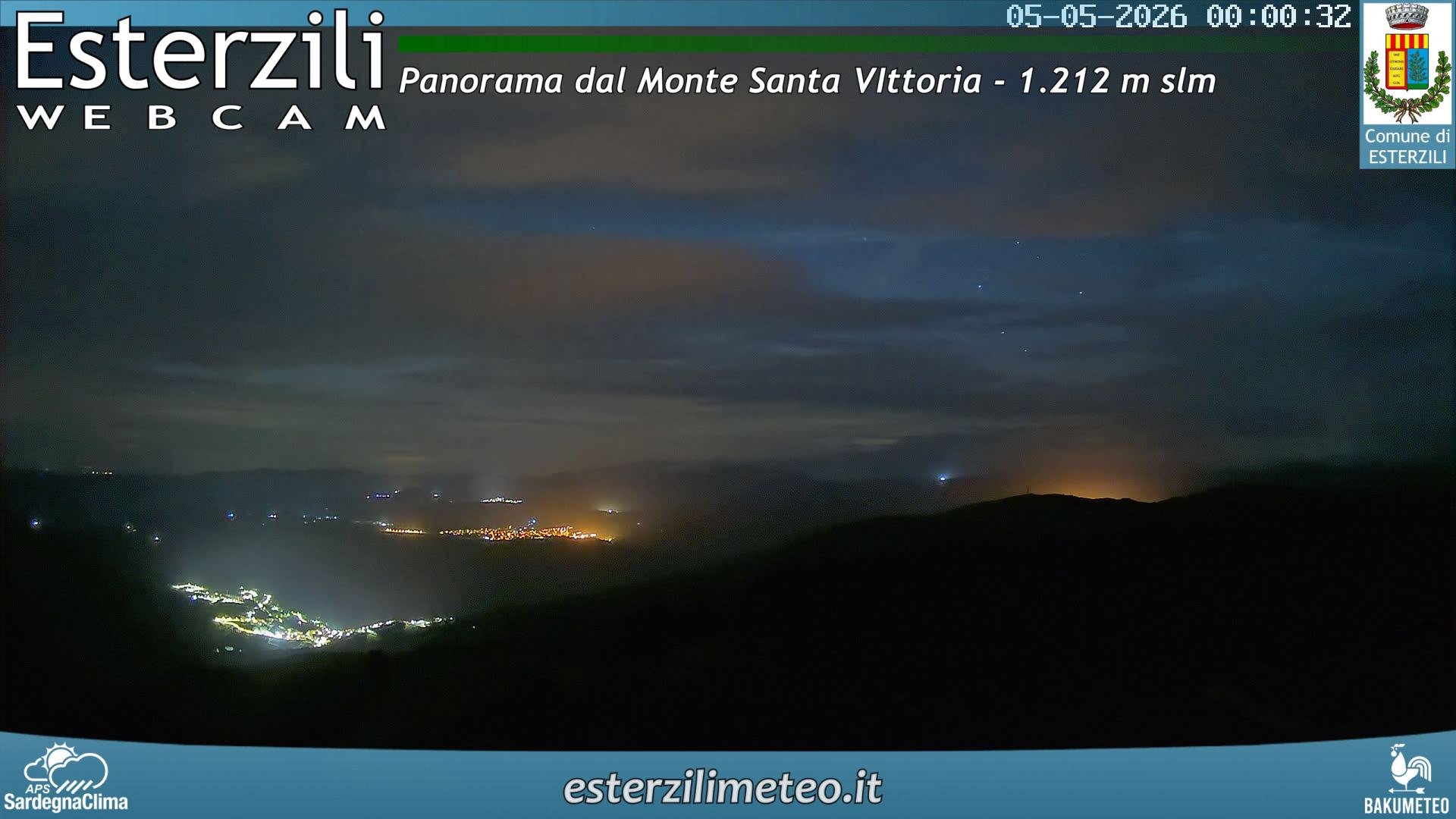 time-lapse frame, Monte Santa Vittoria webcam