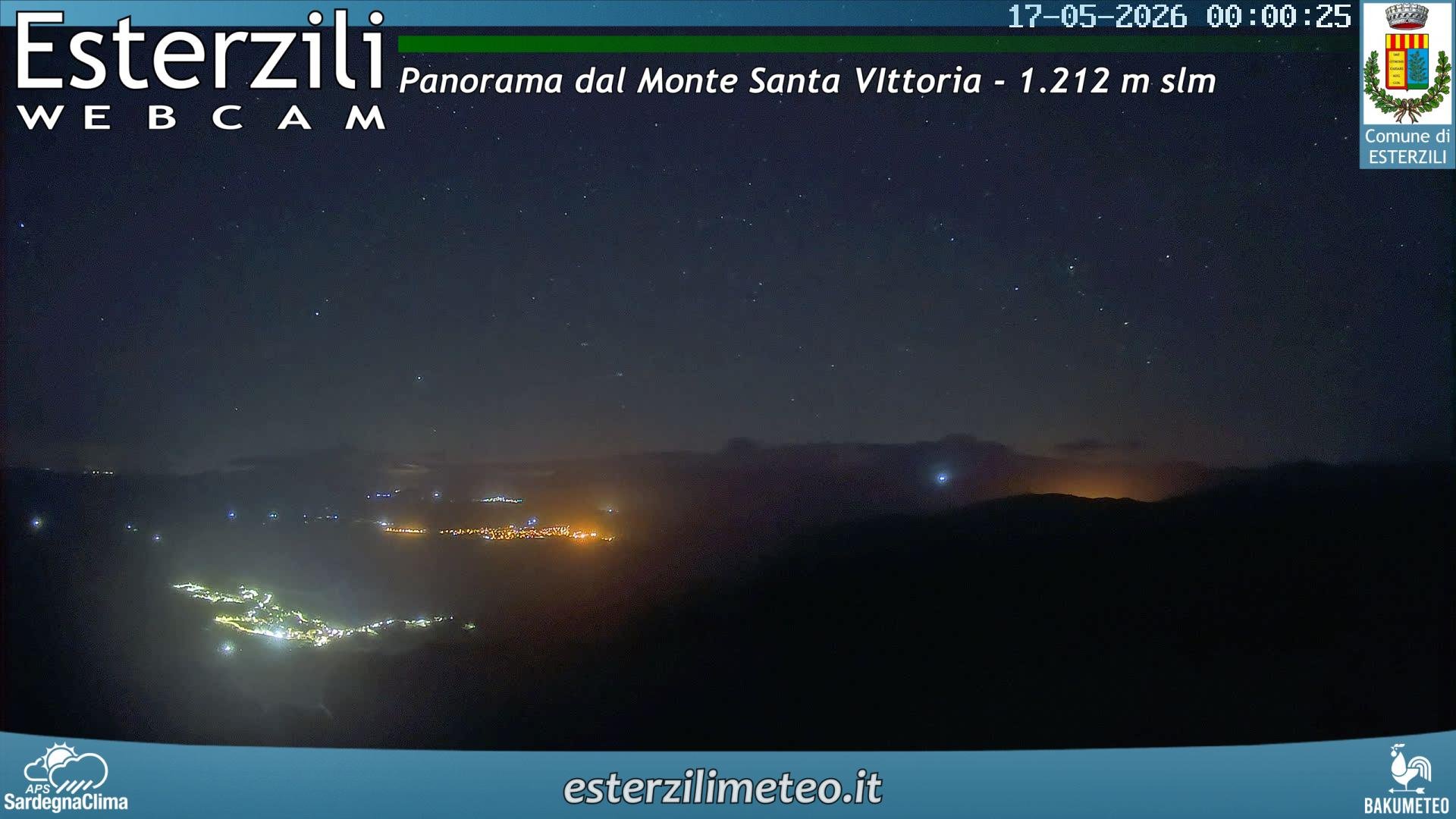 time-lapse frame, Monte Santa Vittoria webcam