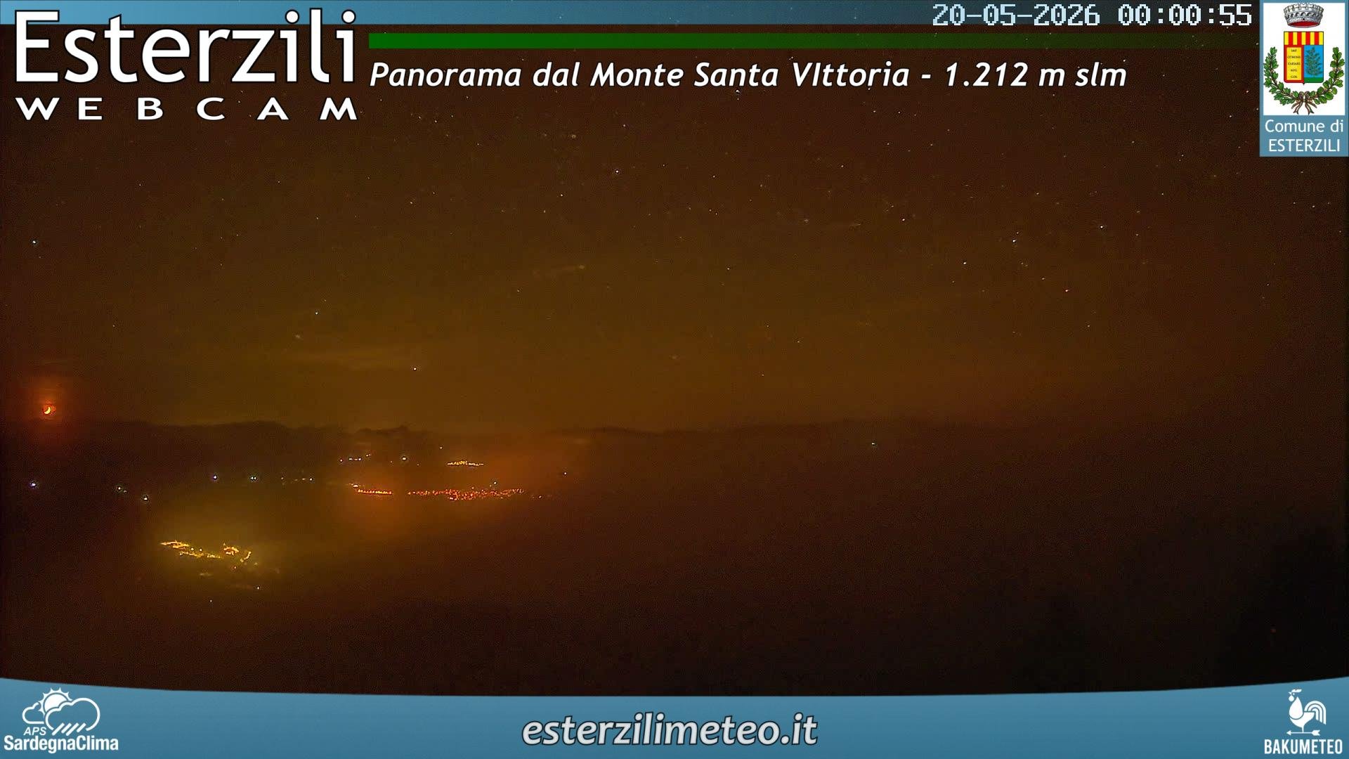 time-lapse frame, Monte Santa Vittoria webcam