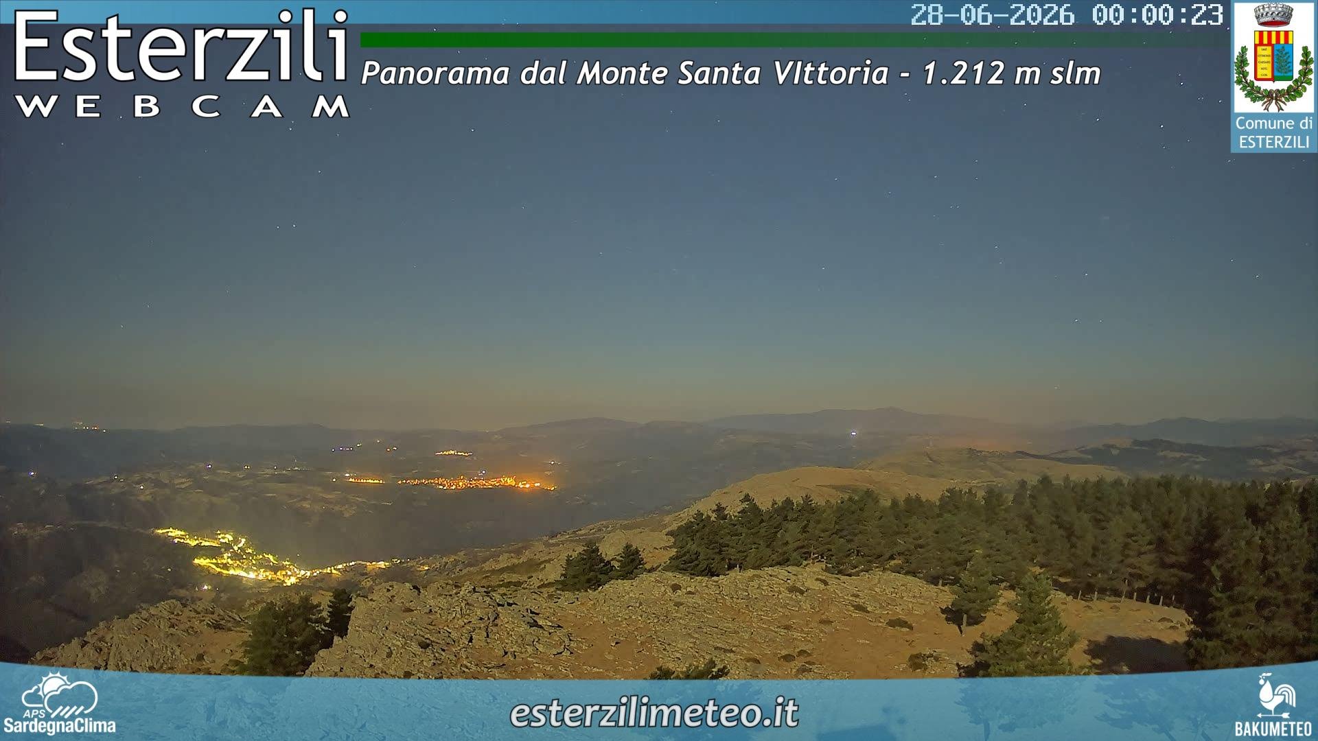 time-lapse frame, Monte Santa Vittoria webcam