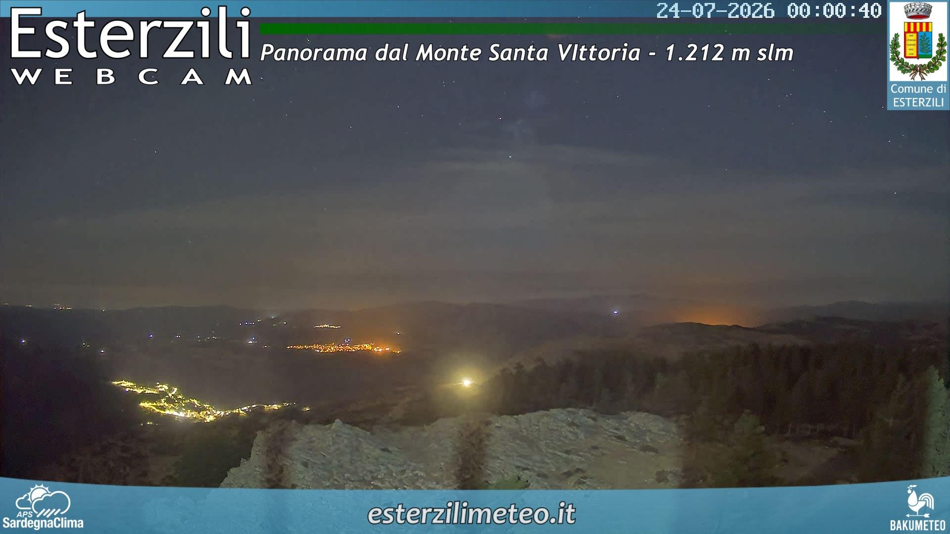time-lapse frame, Monte Santa Vittoria webcam