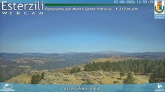view from Monte Santa Vittoria on 2026-08-07