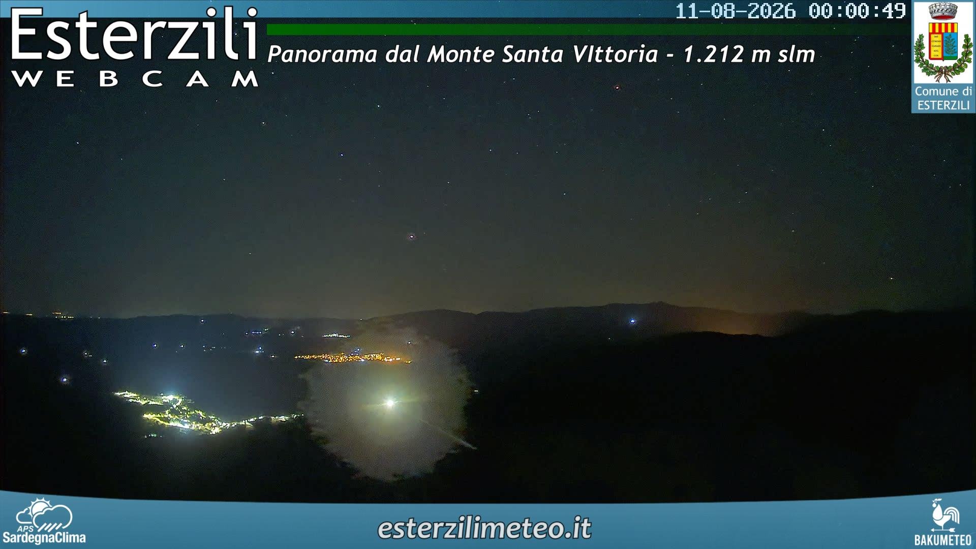 time-lapse frame, Monte Santa Vittoria webcam