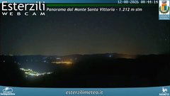 view from Monte Santa Vittoria on 2026-08-12