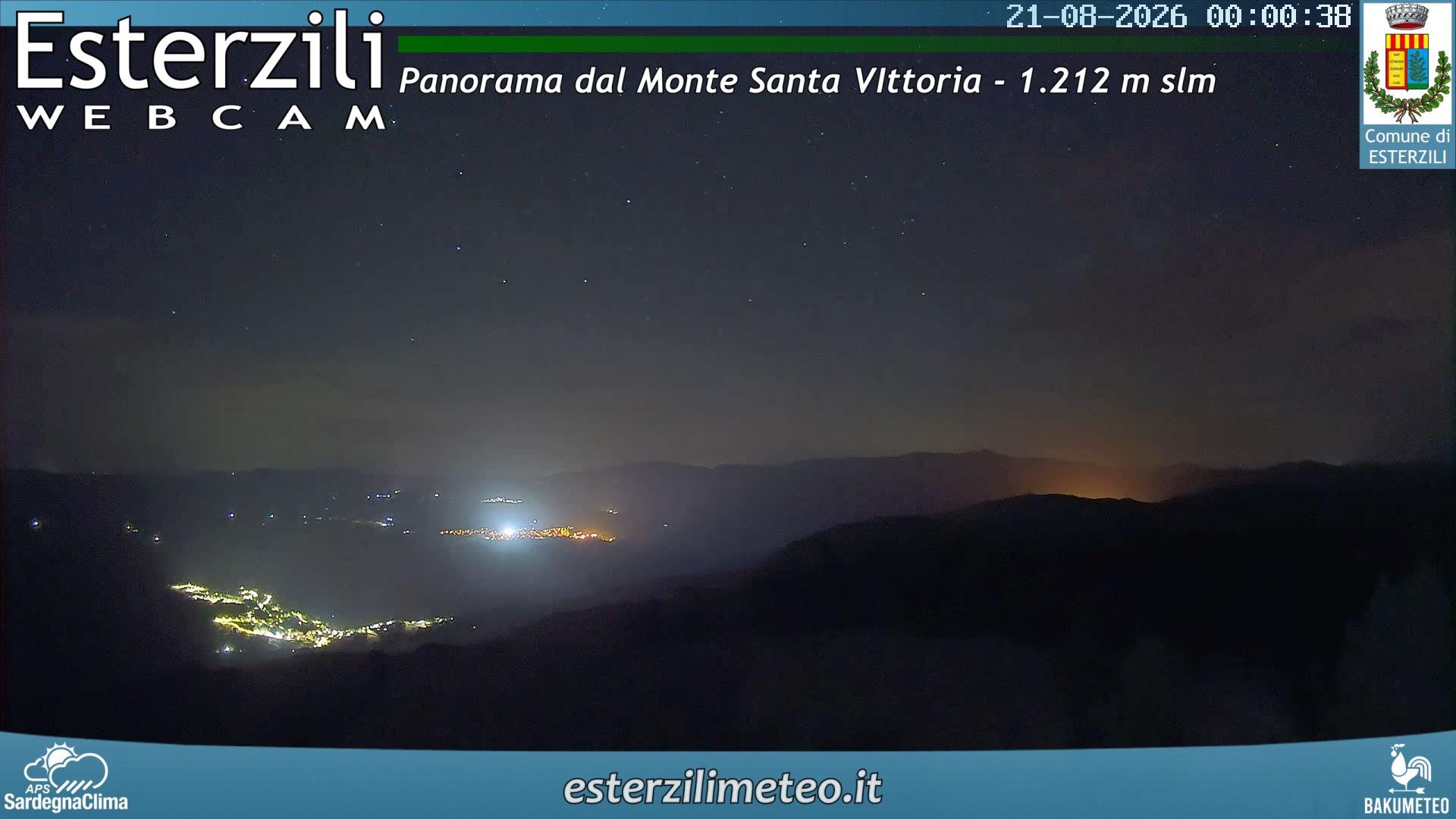 time-lapse frame, Monte Santa Vittoria webcam