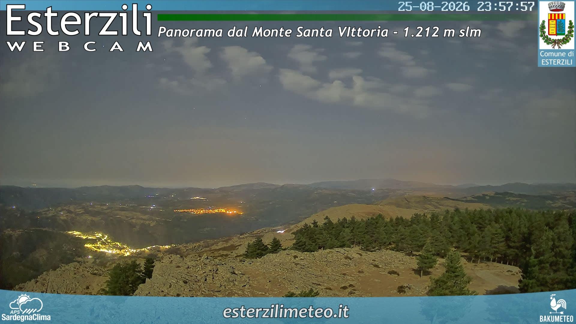 view from Monte Santa Vittoria on 2026-08-25