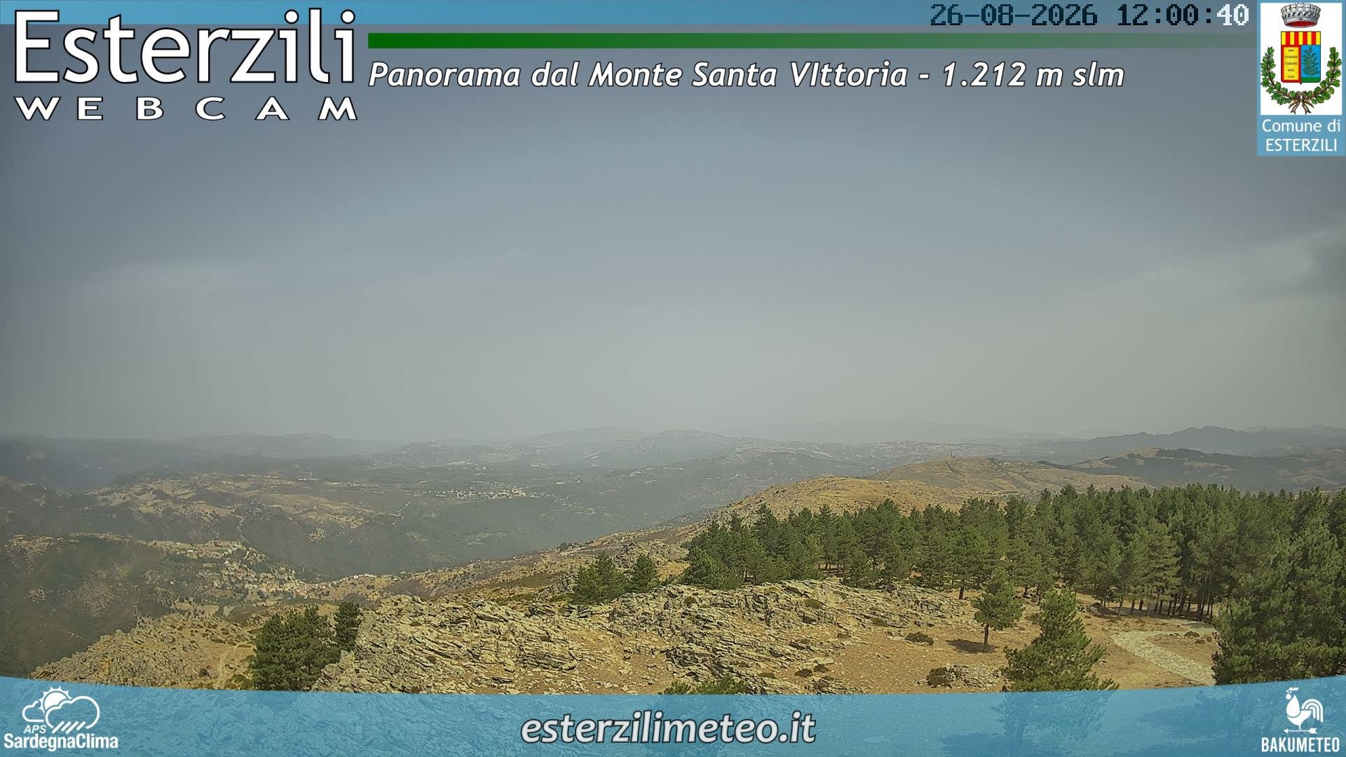 view from Monte Santa Vittoria on 2026-08-26