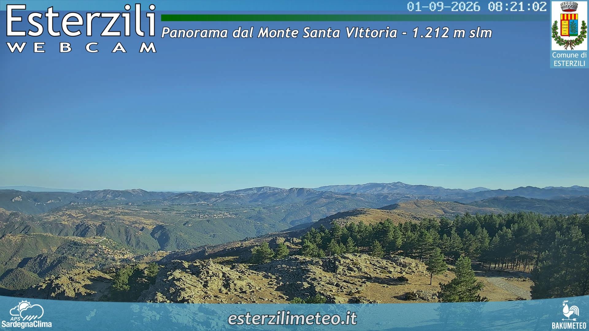view from Monte Santa Vittoria on 2026-09-01