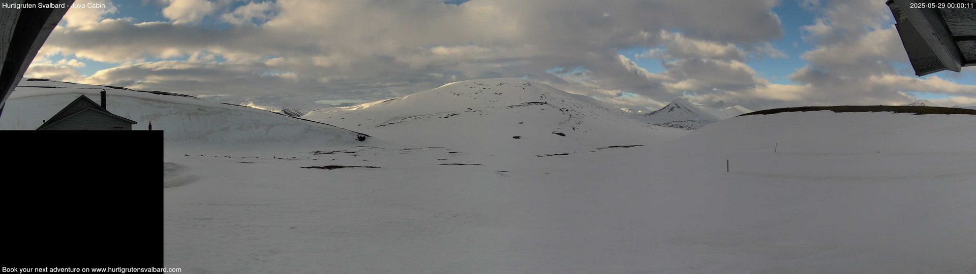 time-lapse frame, Hurtigruten Svalbard - Brentskaret webcam