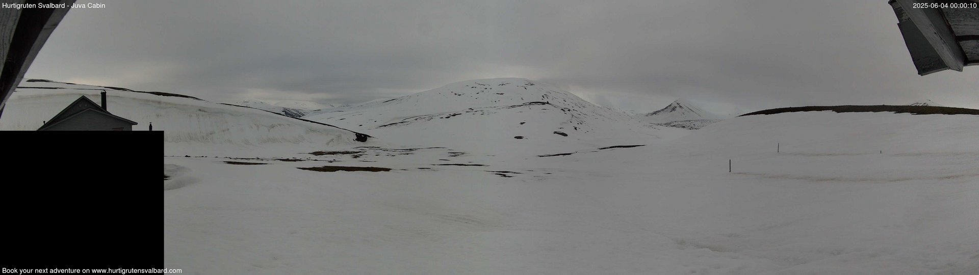 time-lapse frame, Hurtigruten Svalbard - Brentskaret webcam