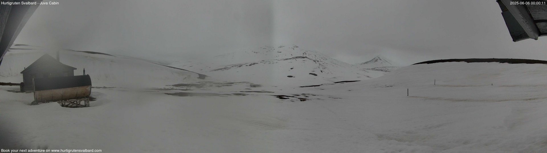 time-lapse frame, Hurtigruten Svalbard - Brentskaret webcam