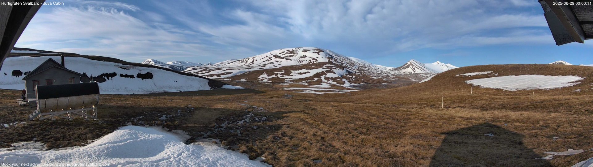 time-lapse frame, Hurtigruten Svalbard - Brentskaret webcam