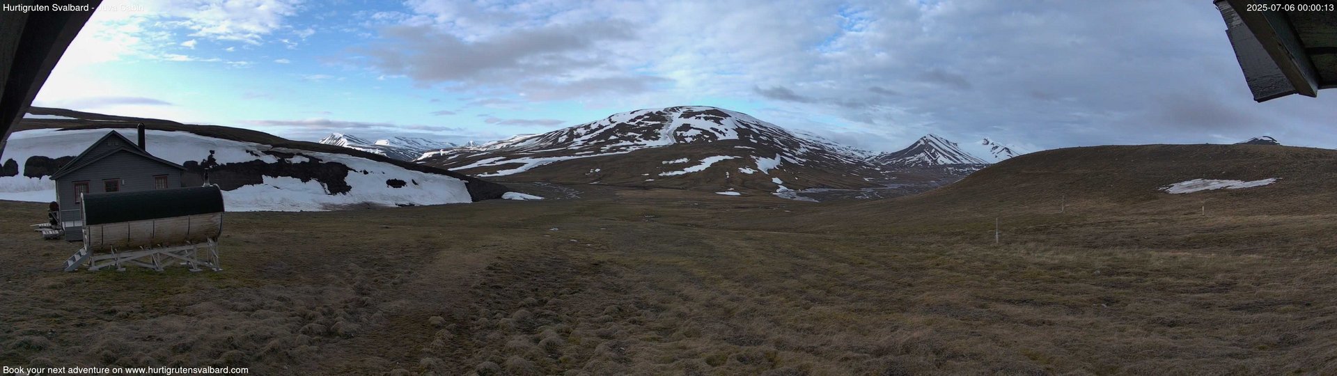 time-lapse frame, Hurtigruten Svalbard - Brentskaret webcam
