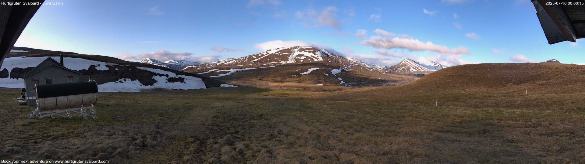 time-lapse frame, Hurtigruten Svalbard - Brentskaret webcam