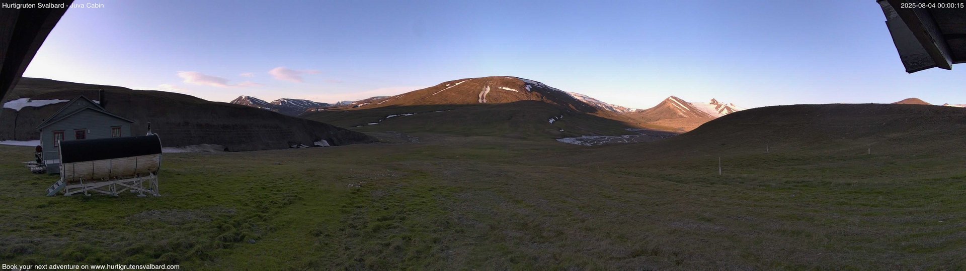 time-lapse frame, Hurtigruten Svalbard - Brentskaret webcam