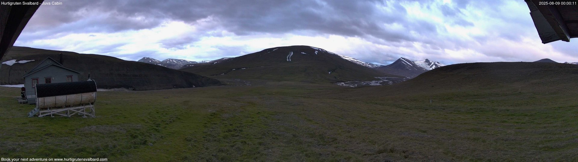 time-lapse frame, Hurtigruten Svalbard - Brentskaret webcam