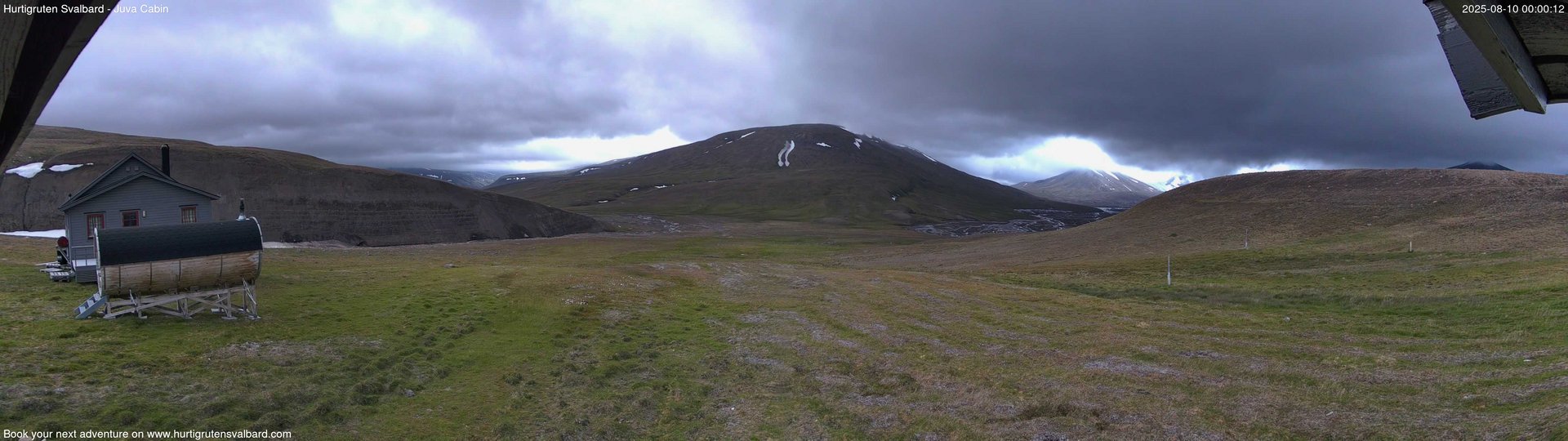 time-lapse frame, Hurtigruten Svalbard - Brentskaret webcam