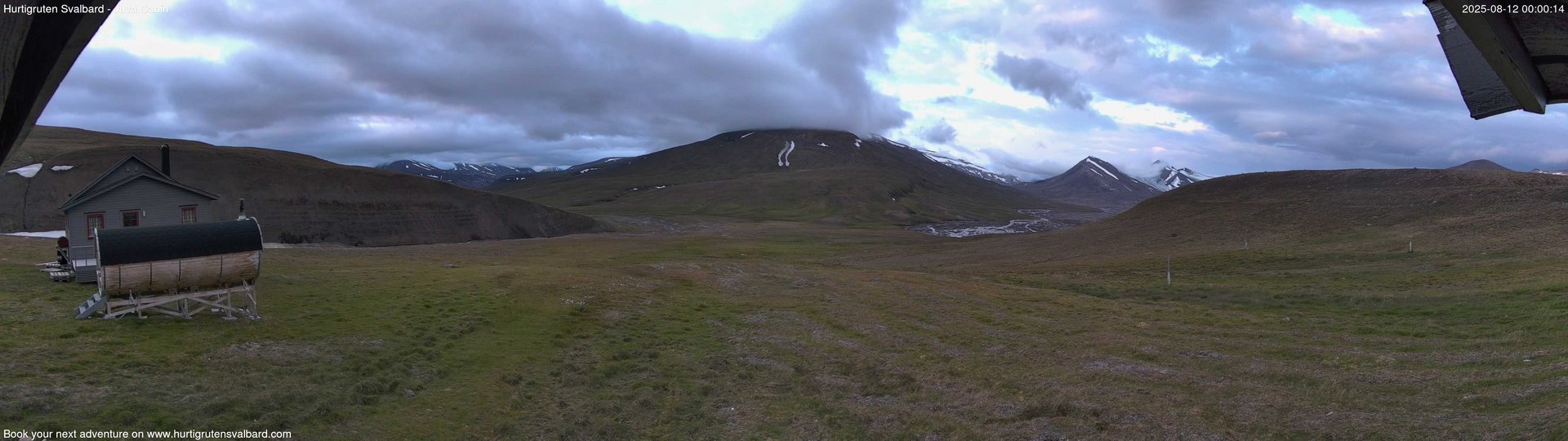 time-lapse frame, Hurtigruten Svalbard - Brentskaret webcam
