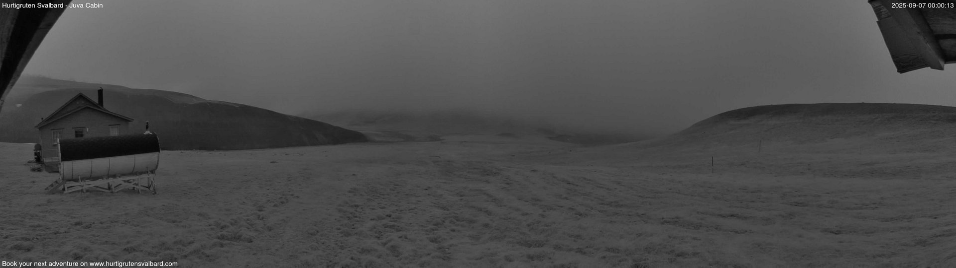time-lapse frame, Hurtigruten Svalbard - Brentskaret webcam