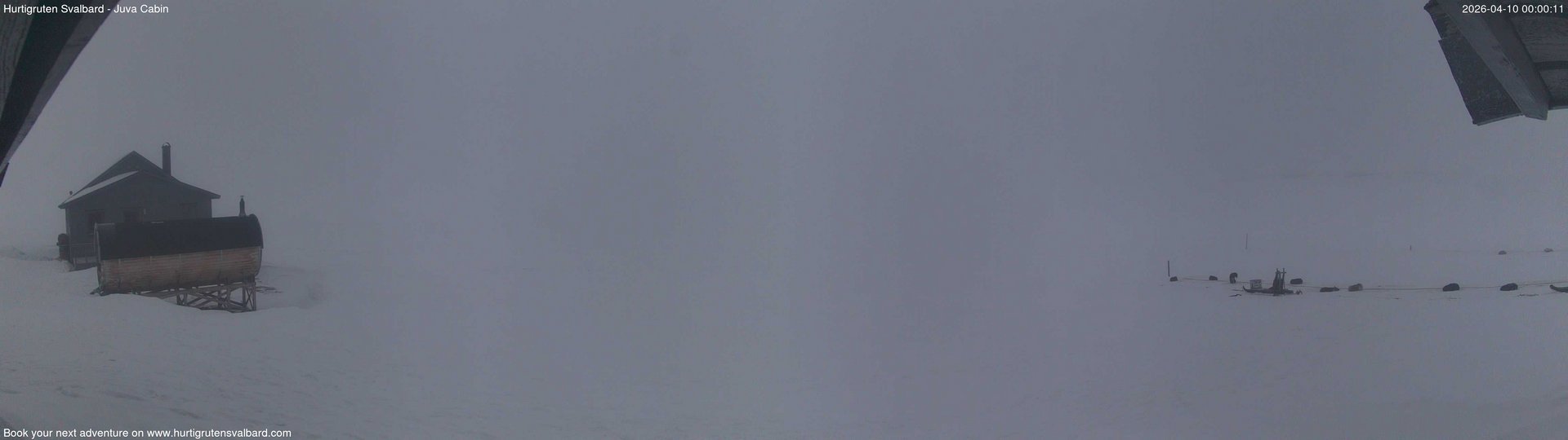 time-lapse frame, Hurtigruten Svalbard - Brentskaret webcam