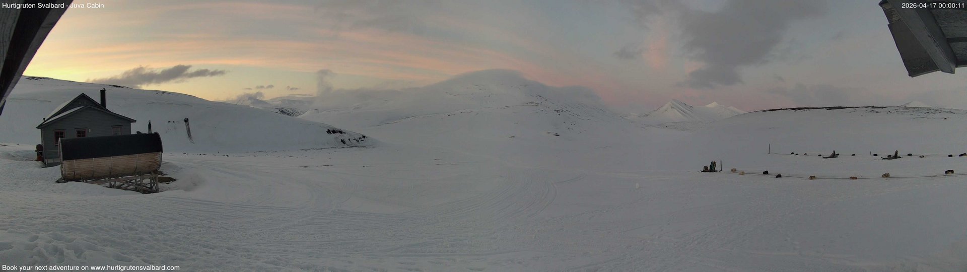 time-lapse frame, Hurtigruten Svalbard - Brentskaret webcam