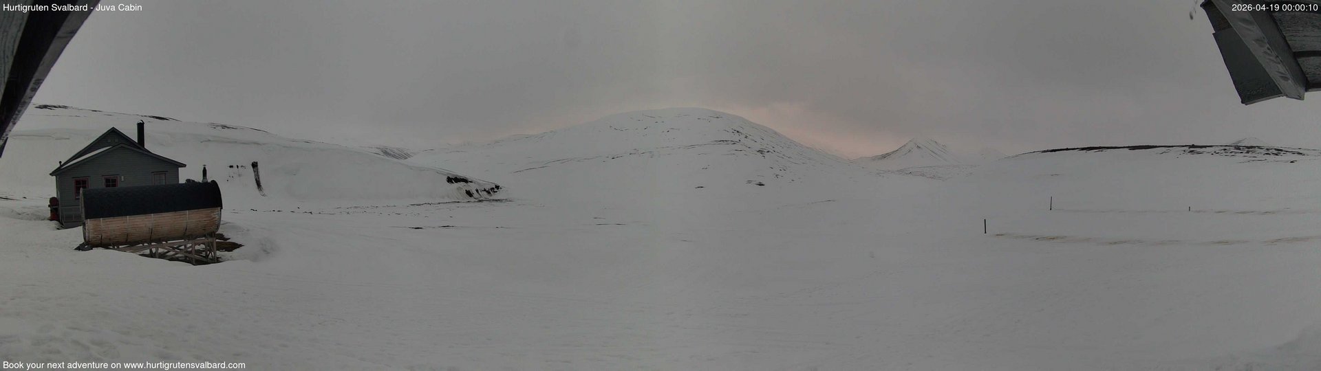 time-lapse frame, Hurtigruten Svalbard - Brentskaret webcam