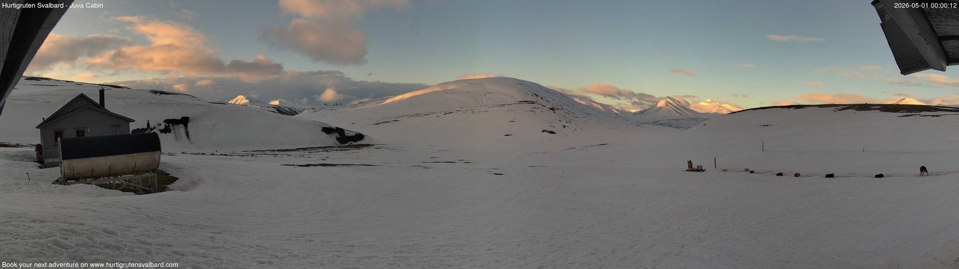 time-lapse frame, Hurtigruten Svalbard - Brentskaret webcam