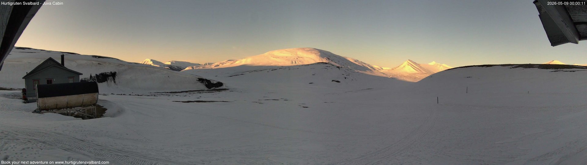 time-lapse frame, Hurtigruten Svalbard - Brentskaret webcam