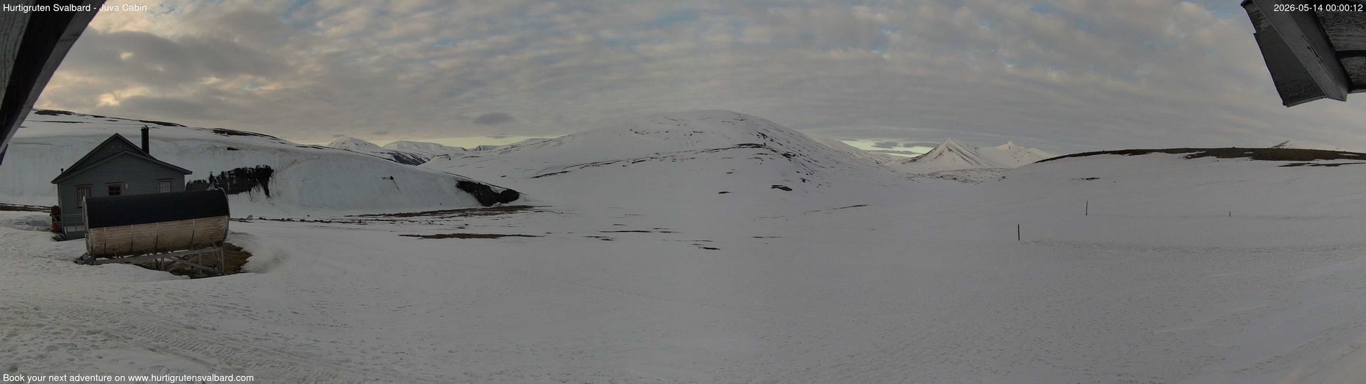 time-lapse frame, Hurtigruten Svalbard - Brentskaret webcam