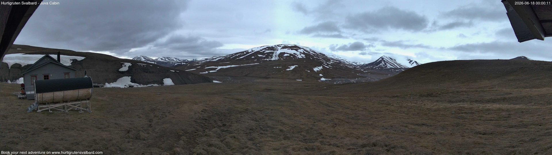 time-lapse frame, Hurtigruten Svalbard - Brentskaret webcam