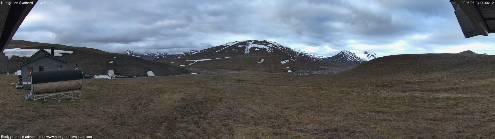 time-lapse frame, Hurtigruten Svalbard - Brentskaret webcam