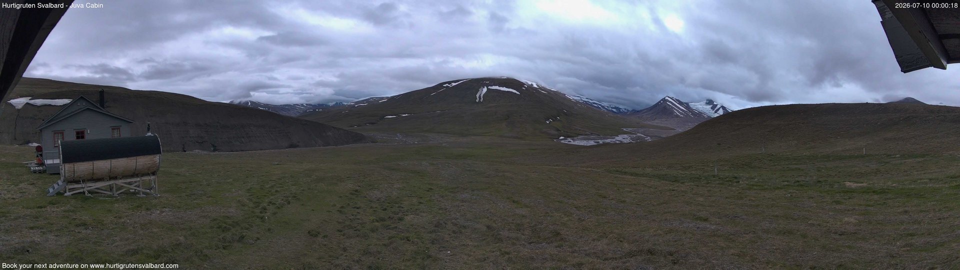 time-lapse frame, Hurtigruten Svalbard - Brentskaret webcam