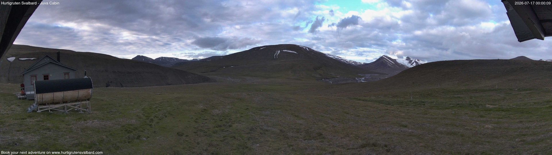 time-lapse frame, Hurtigruten Svalbard - Brentskaret webcam