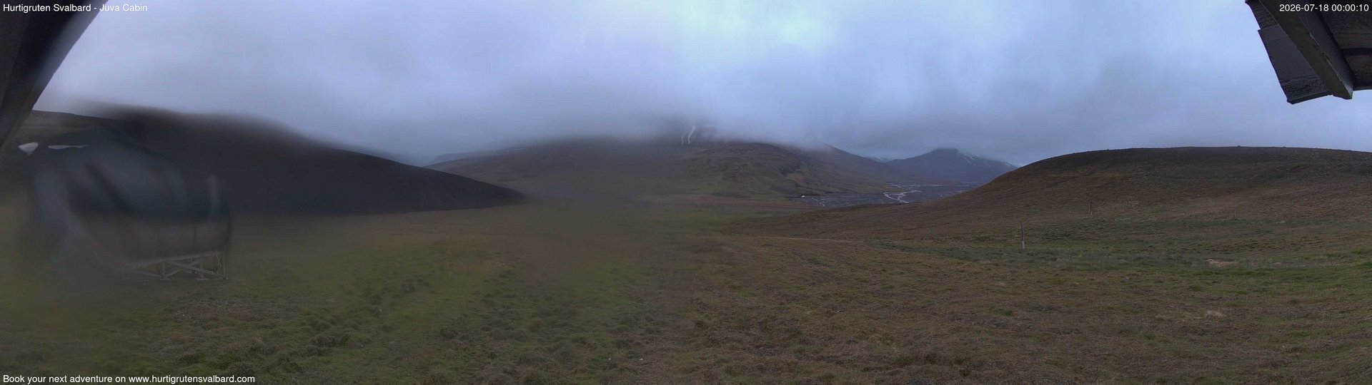 time-lapse frame, Hurtigruten Svalbard - Brentskaret webcam