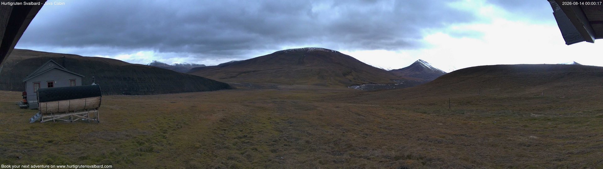 time-lapse frame, Hurtigruten Svalbard - Brentskaret webcam