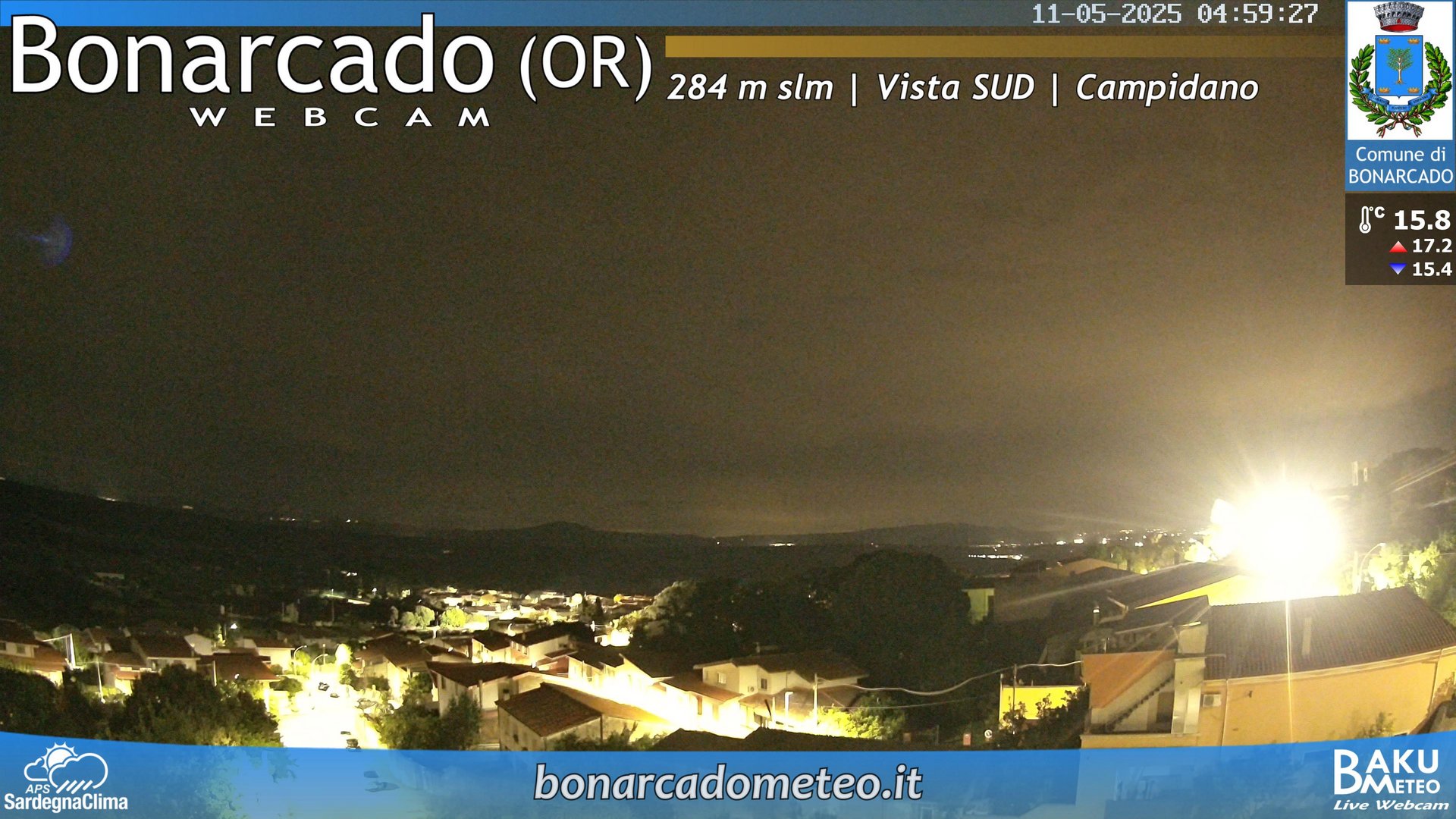 time-lapse frame, Bonarcado SUD webcam