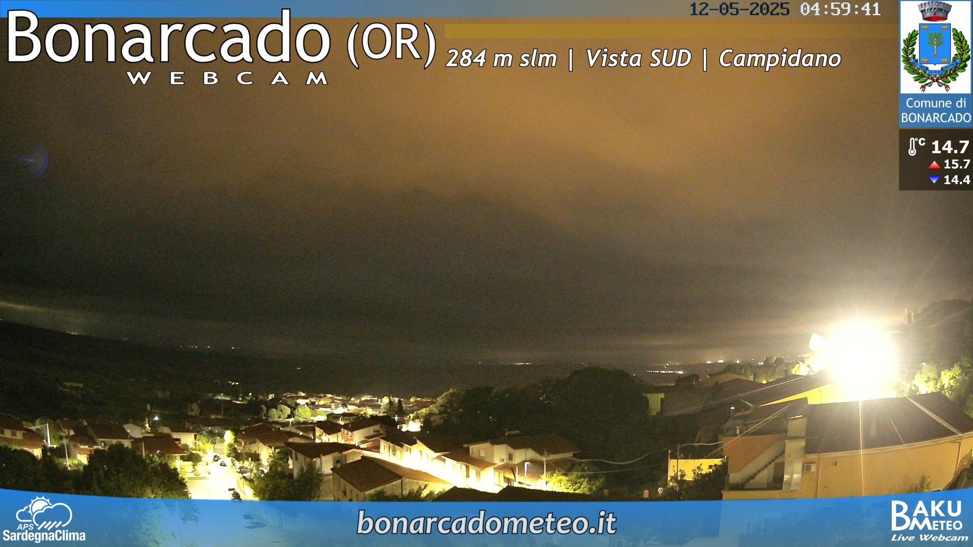 time-lapse frame, Bonarcado SUD webcam